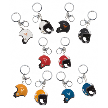 Lot de 5 porte-clés casque Rallye Aïcha des Gazelles du Maroc